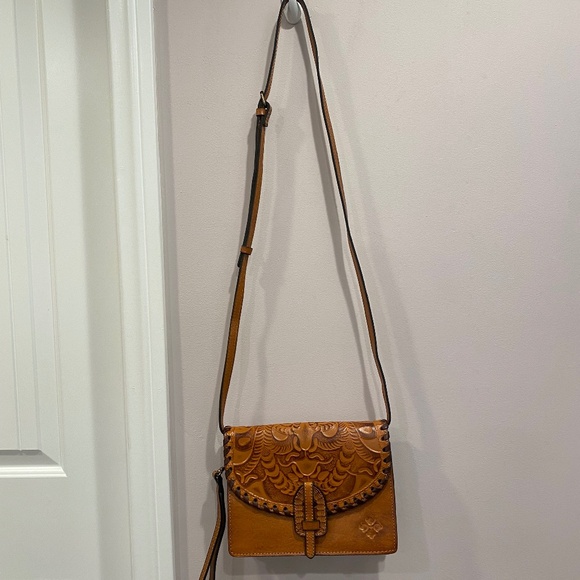 Patricia Nash - Brown Leather Lanza Crossbody Bag - BRAND NEW - Picture 14 of 16
